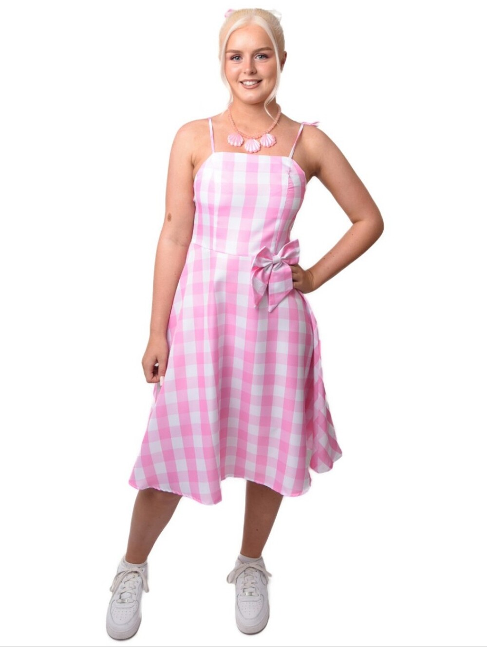 Pink Gingham Beach Barbie Doll Cosplay Dress - Picture 10 of 16